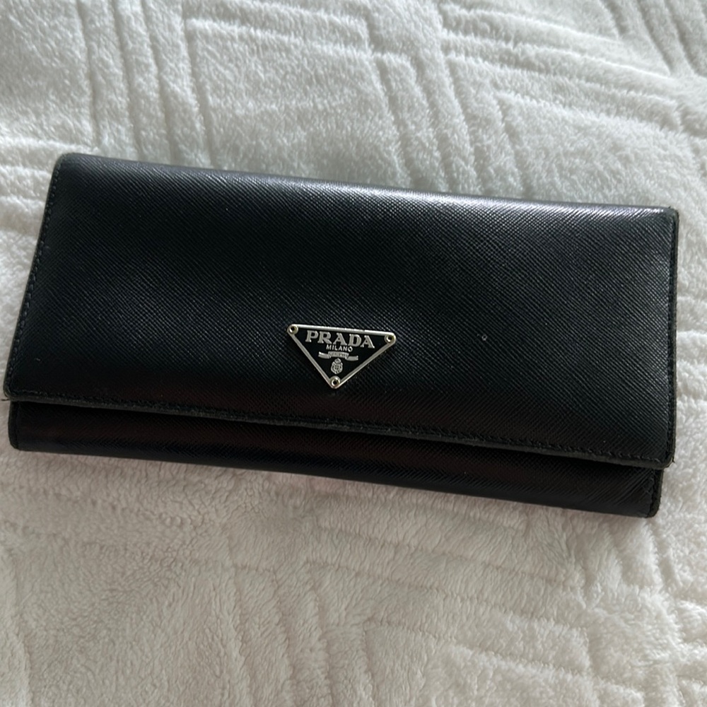 Prada Black Leather Wallet